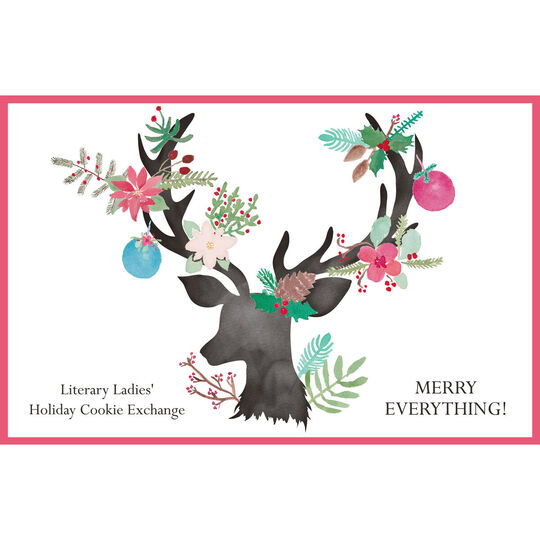 Christmas Decorated Antlers Placemats